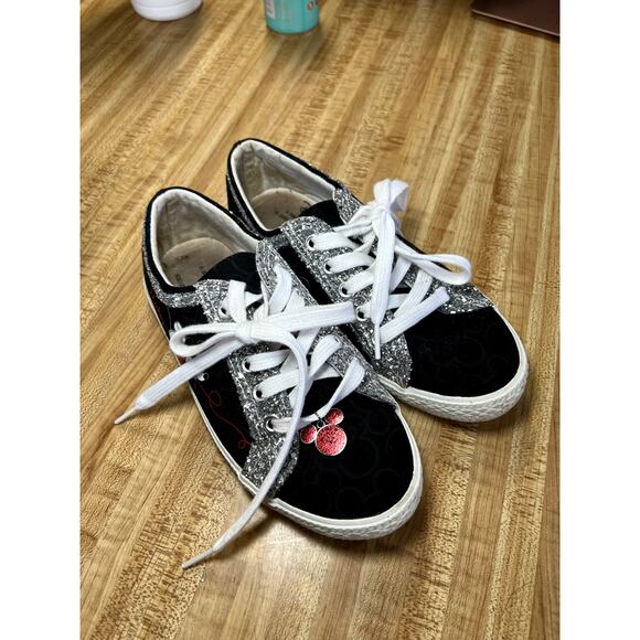 Disney mickey mouse sparkly sneakers womens 6 retro kidcore cartoon - Picture 1 of 8